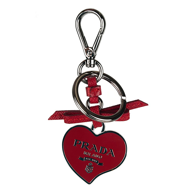 Prada Red Heart Keychain - 12382620 - Overstock.com Shopping - Top ...  