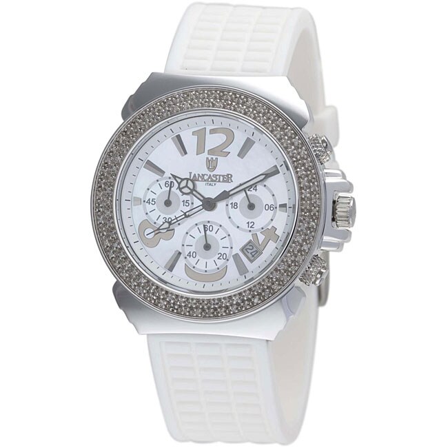Lancaster Italy Women's Diamond Pillo Chronograph Watch 12434049