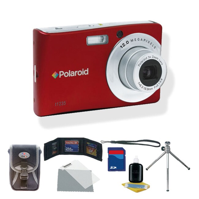 Polaroid T1235 12MP Touchscreen Digital Camera Kit 12509393 Shopping Great
