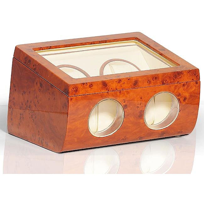 steinhausen single automatic watch winder burlwood