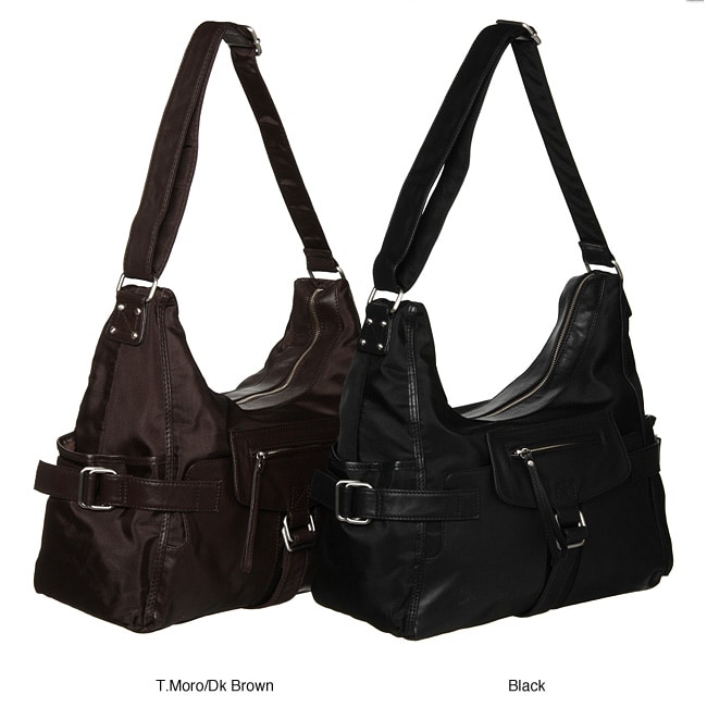 Sisley Kadek Nylon/ Leather Tote Bag  