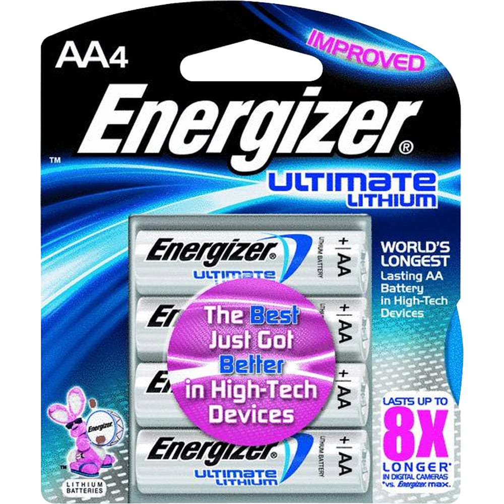 Energizer Ulitmate Lithium AA Battery, 4pk
