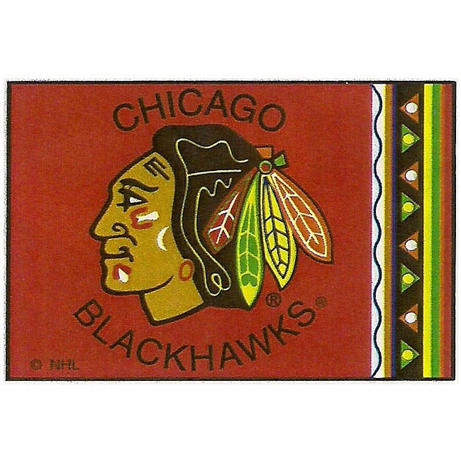   Licensed NHL Chicago Blackhawks Rug (26 x 4)  