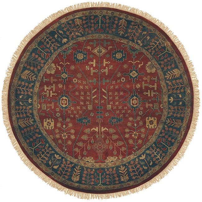 Hand knotted Kayseri Semi worsted New Zealand Wool Rug (8 Round