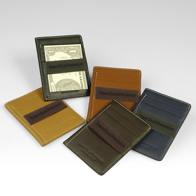 perry ellis money clip wallet