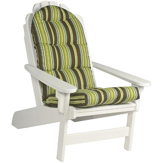 Outdoor Striped Adirondack Chair Cushion - 12645614 - Overstock.com