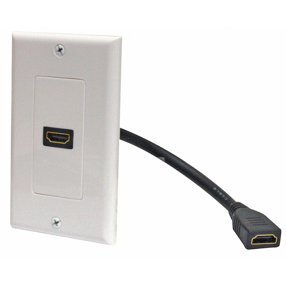 Steren 1 Socket HDMI Pigtail Faceplate
