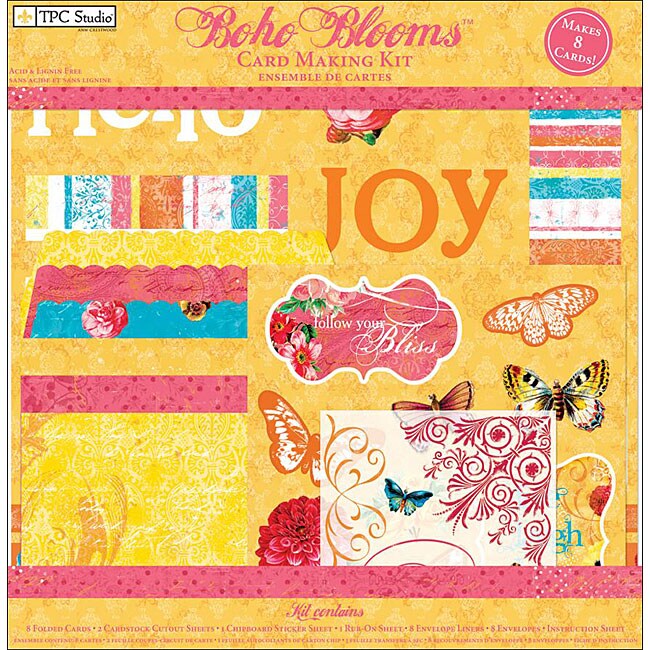 The Paper Company Boho Blooms Card making Kit  