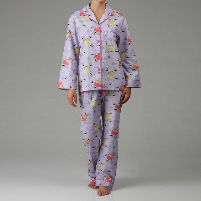 Frankie & Johnny Women's Honey Bee Poplin Lounger Pajamas 12712361