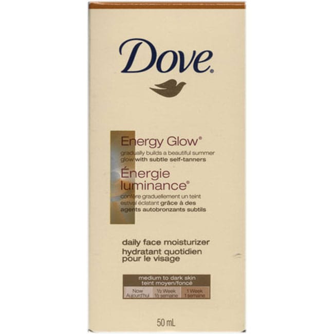 Dove Energy Glow Daily Face Moisturizer for Medium to Dark Skin (Pack
