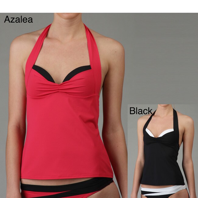 Calvin Klein Women's Peekaboo Colorblock Tankini Top 12738985