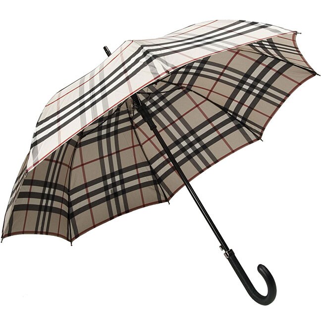 Burberry 'Trench Giant' Plaid Walker Umbrella 12743409 Overstock