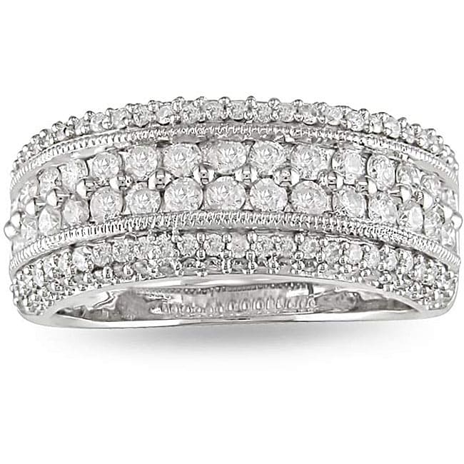 14k White Gold 1ct TDW Diamond Fashion Ring (GH, I1I2) Overstock