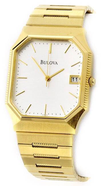 bulova rectangular men's watch