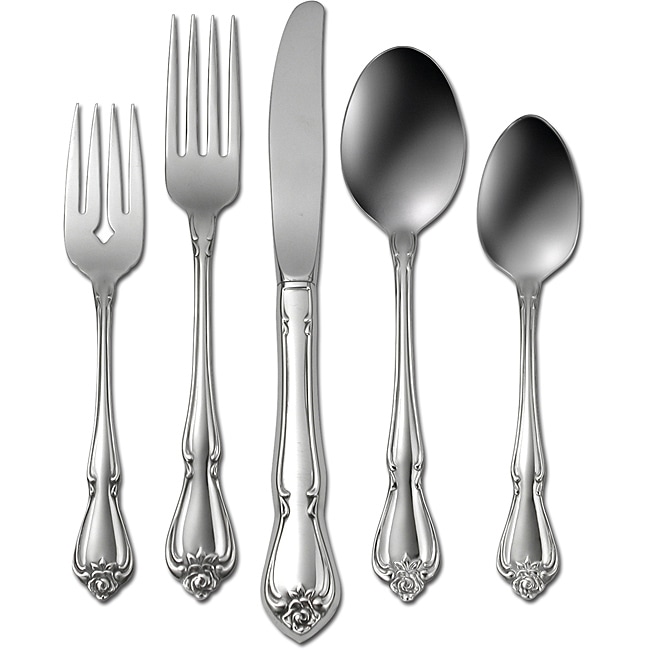 Oneida 'True Rose' 45piece Flatware Set 12914965