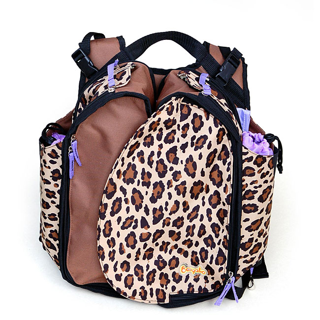 leopard diaper backpack