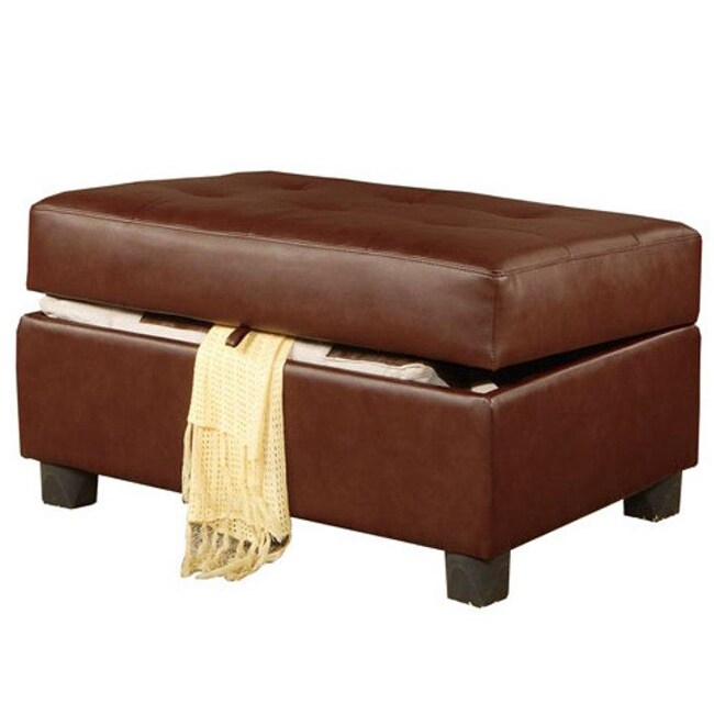 Brown Large Ottoman with Storage