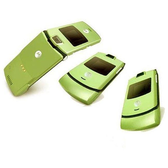   V3 Lime Green Unlocked GSM Cell Phone (Refurbished)  