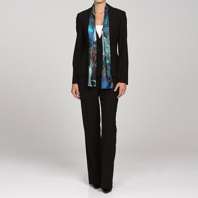 Jones New York Women's 2piece Scarf Pant Suit 12968362 Overstock