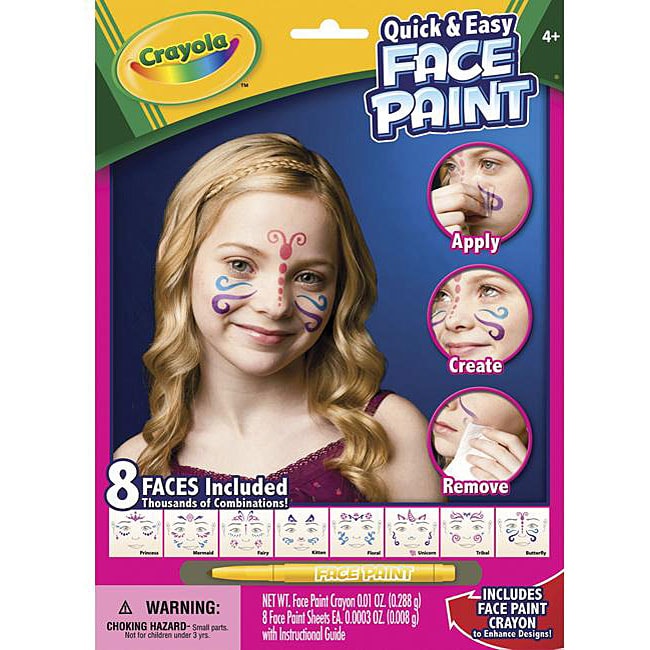 Crayola Quick and Easy Flowers and Fairies Face Paint Kits   