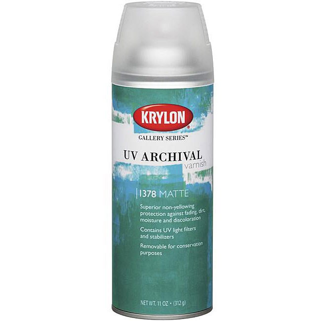 Krylon UV Archival Varnish 11oz Matte Aerosol Spray 12989076