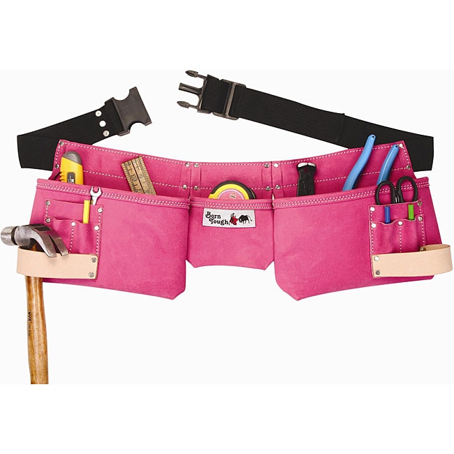 Women's 9pocket Suede Leather Pink Tool Belt 12996027 Shopping Big