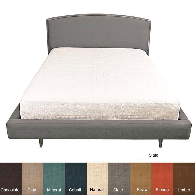 Newport Eastern Kingsize Upholstered Platform Bed Overstock Shopping