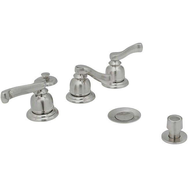 HB 3handle Satin Nickel Jshape Bidet Faucet w/ Vacuum Breaker