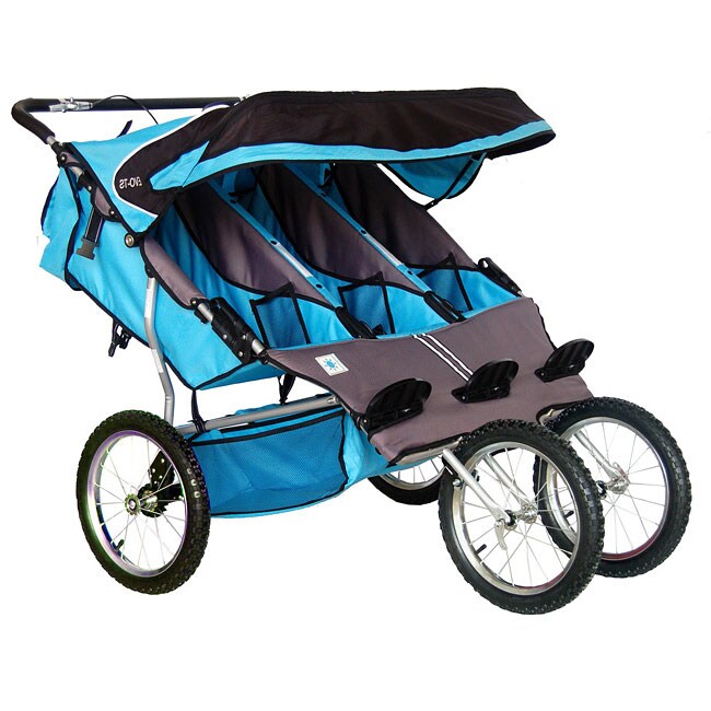 BeBeLove Aqua Triple Jogging Stroller  