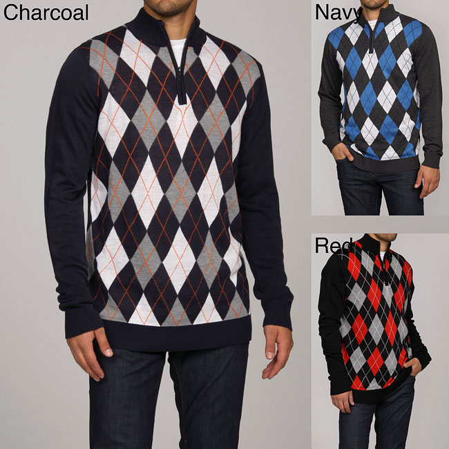 argyle quarter zip