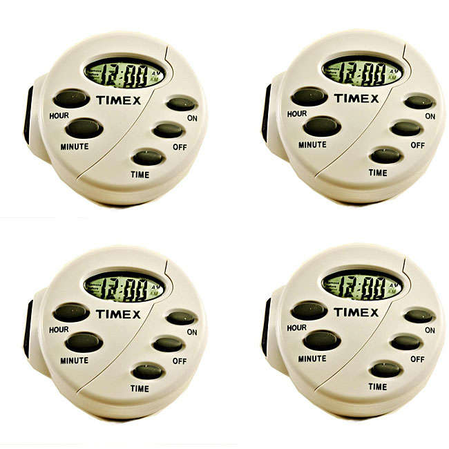 Timex TX12874X Easyset Digital Light Timers (Pack of 4) 13033924