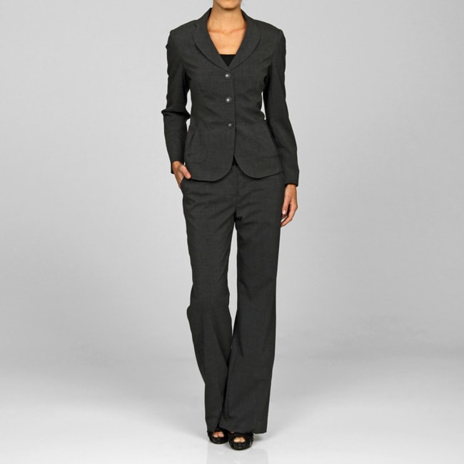 women charcoal suit