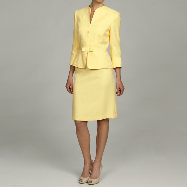 tahari yellow suit