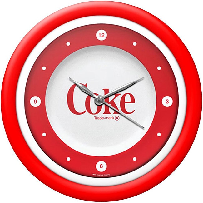Coca-Cola 12-inch White Neon 1970's Style Coke Clock