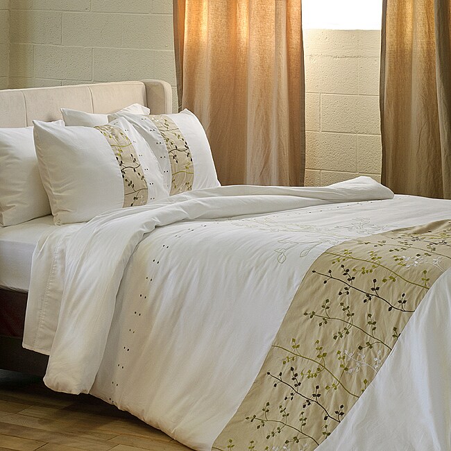 Blair 3piece Kingsize Flange Duvet Cover Set 13070325 Overstock