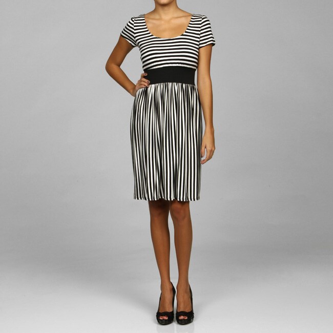 Tiana B. Womens Stripe Jersey Knit Dress  