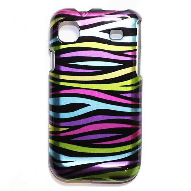   Galaxy S Galaxys T959 Multi colored Zebra Snap On Case  