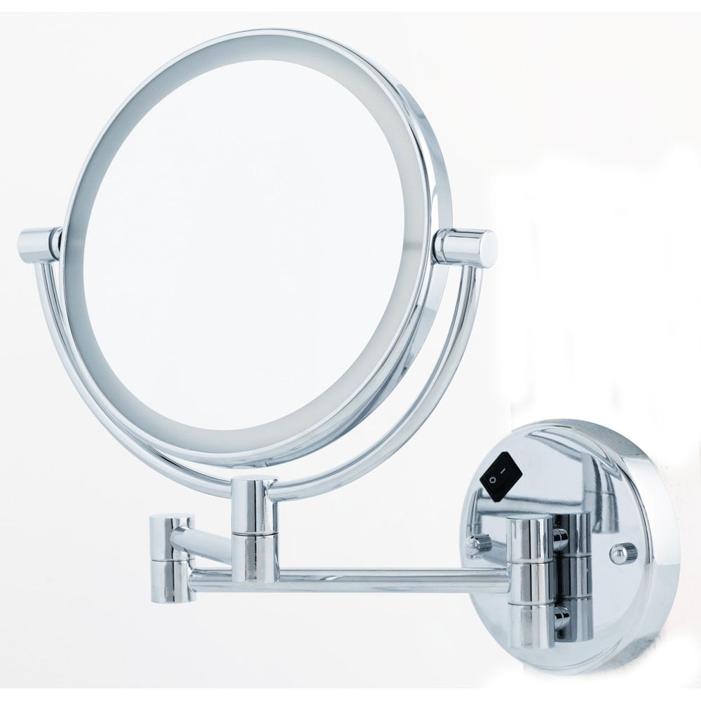 Danielle 1x5x Round LED Lighted Wall Mount Mirror Overstock