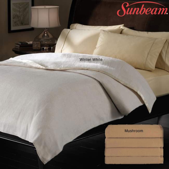 Sunbeam Egyptian Cotton Queensize Heated Electric Blanket 13192341