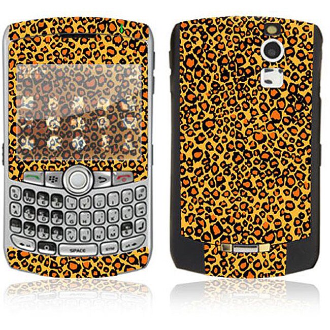 Orange Leopard BlackBerry Curve 8330 Decal Skin  