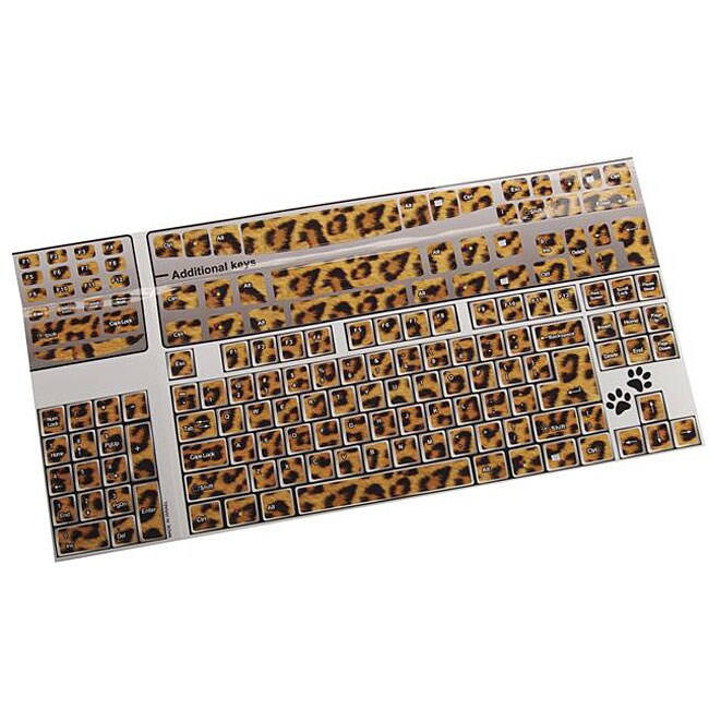 Designer Computer Cheetah Keyboard Stickers 13300514