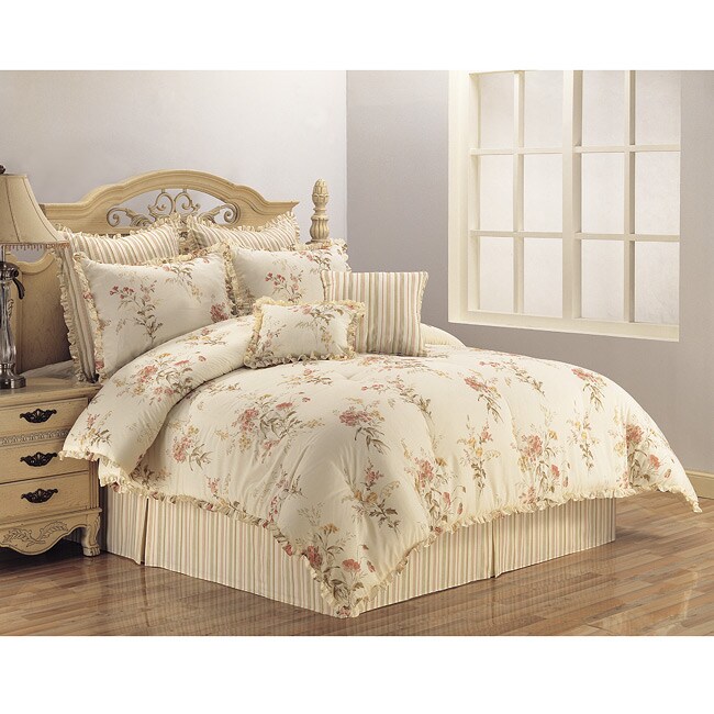 Country Bouquet 4-piece Full/ Queen-size Comforter Set - 13303868