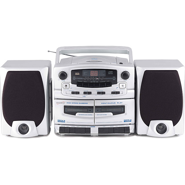Supersonic SC2020 Portable CD/ Cassette/ AM/FM Stereo 13319029