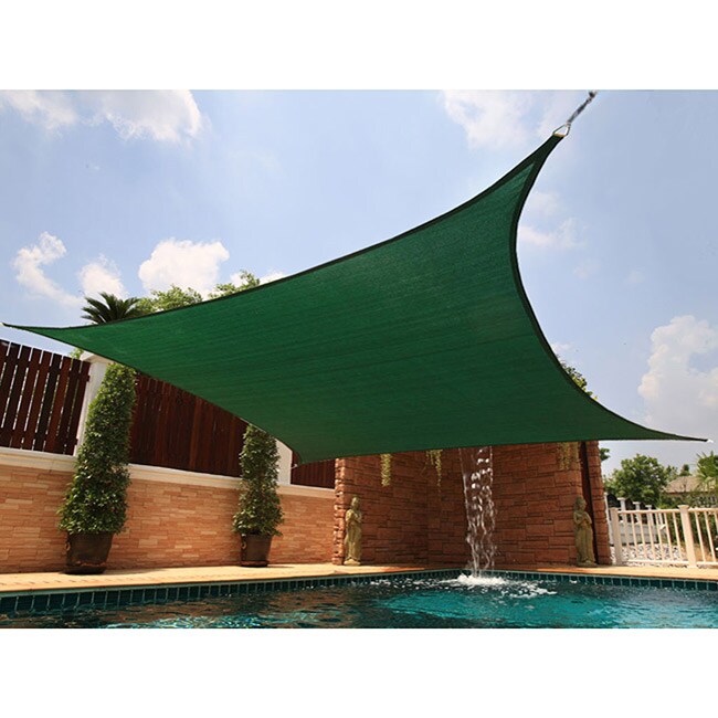 Large Square Green Sail Sun Shade Overstock™ Shopping Big Discounts