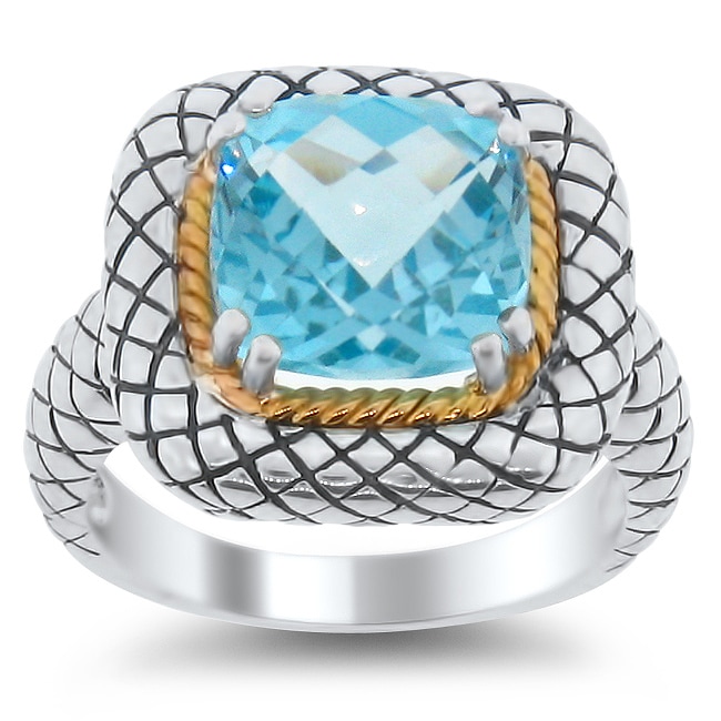 Meredith Leigh Sterling Silver Blue Topaz Ring