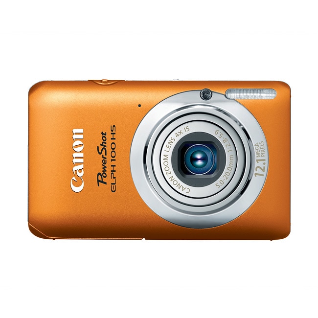Canon PowerShot ELPH 100 HS 12.1MP Orange Digital Camera 13446562