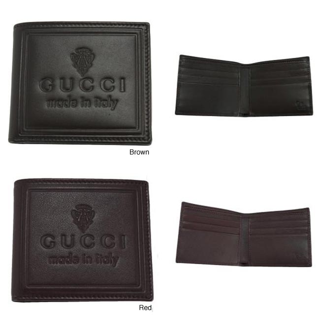 Gucci GG 231844 Leather Bi-fold Wallet - 13446639 - Overstock.com