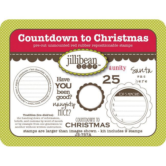 Unmounted Jillibean Soup Countdown To Christmas Stamps