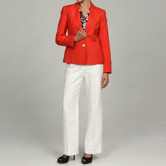 Kasper Women's 3pc 2button Jacket Pant Suit 13484056