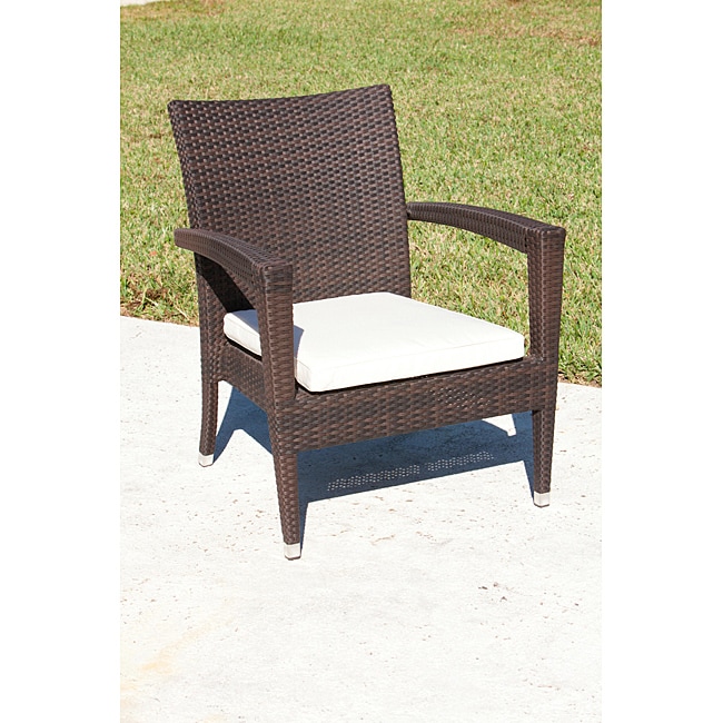 Bayside Outdoor Espresso Resin Wicker Lounge Chair